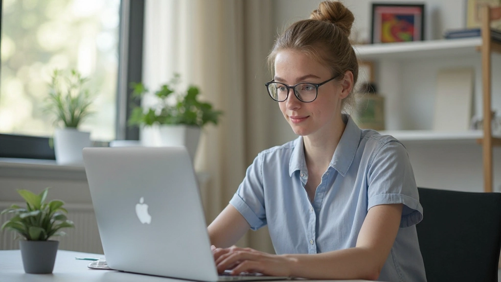 Student bekijkt dashboard op laptop met verschillende metriek kaarten en voortgangsvisualisaties